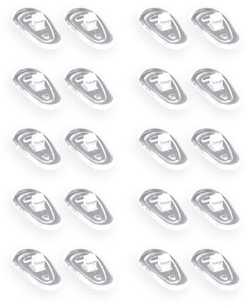 10 Pairs of Glasses Nose Pads, Rubber Push Silicone Pads kit. Soft Gel Fit Non-Slip Eye Handle Replacement Parts Protect Eyeglasses Bridge Repair Kit Children's Eyeglasses Sunglasses