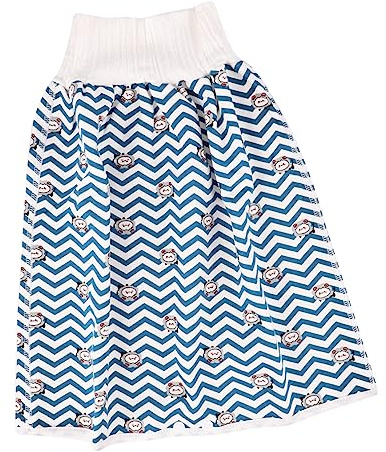IWOWHERO Waschbare Faltbare Trainingshose Für Babys 0-4 Wasserabweisend Elastisches Material Bequemer Windelrock Mit Verdecktem Knopf Pinkel Trainingskleidung
