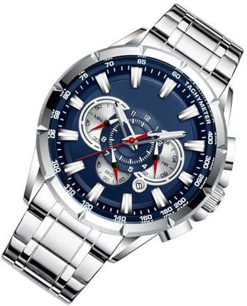 Montre Connectée Homme Business Étanche Calendrier Date Classique et | Montre Homme Avec Trois Sous-Cadrans Mode Vêtements Accessoires Extérieur Affaires Voyages Travailleurs Élégant