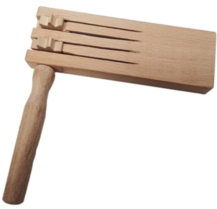 Uitndvyte Wood Ratchet Noise Makers Traditional Mexicans Matraca Rattle for Game Wood Rattle Ratchet Instrument for Party Favor
