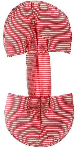 LOPUNER Almohada para Embarazadas Cojín Multifuncional de Descanso Soporte Total para Dormir para Aliviar Dolor de Espalda y Cintura Rosa