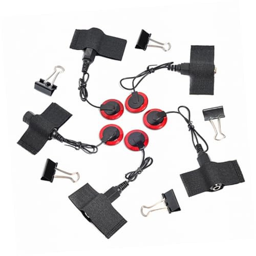 Milisten 5 Stück Teiliges Pickup Banjo Gitarre Violine Professioneller Piezo tonabnehmer mit Klinkenstecker Selbstklebender und Schraubbarer Clip Geeignet für Akustische Saiteninstrumente