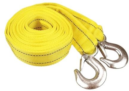 Trascinamento auto Cavo di traino giallo da 5 tonnellate da 4 m con gancio