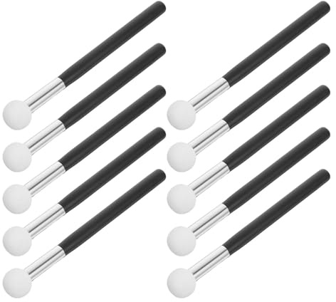 DECHOUS 10pcs Makeup Sponge Brush Concealer Brush Mushroom Head Sponge Makeup Applicator for Foundation Concealer Blending