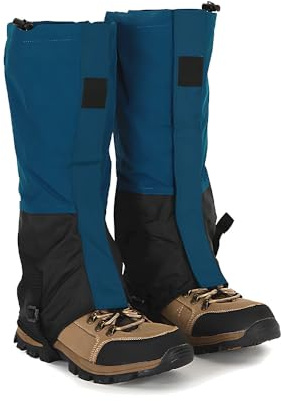 TONGIHS 2 Pcs Hiking Gaiters, Waterproof Ankle Leg Gaiters, Footwear Gaiters Waterproof, Outdoor gaiters, for Hiking, Skiing,Mountain Snow,Hunting,Walking,Backpacking and Outdoor Climbing
