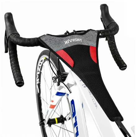 Thinvik Protezione Anti-Sudore per Telaio Bici - Fascia Assorbente per Home Trainer e Rulli Allenamento - Compatibile con Biciclette da Corsa e MTB - Confezione Singola