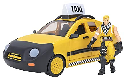 Fortnite FNT0817 Joy Ride Fahrzeug Taxi Cab, inklusive beweglicher Actionfigur, Spielzeug ab 8 Jahren