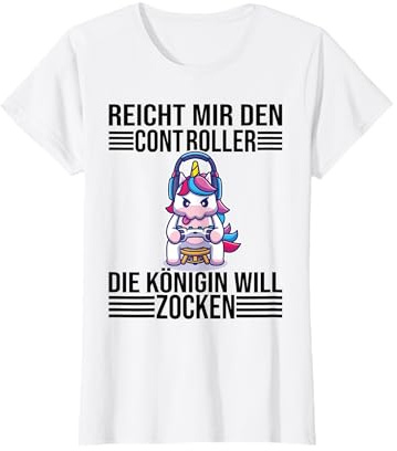Zocken Reicht mir den Controller Königin PS5 Konsole Gamer T-Shirt