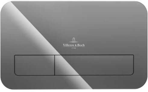 Villeroy & Boch Betätigungsplatte ViConnect M200 269 x 161 x 13 mm Glass, Glossy Grey