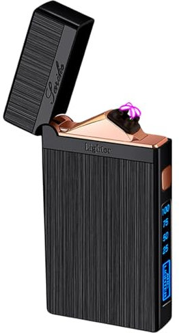 Vegena Accendino Elettrico, Accendino Usb Ricaricabile, Arco Elettrico Accendino, Antivento Accendino Accendino Dual Arco Per Sigaretta, Cucina, Barbecue, Campeggio, Candela(Niente Gas)