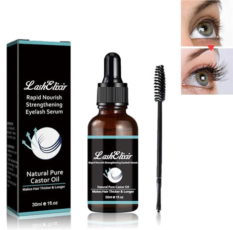 Alelyer Lashelixir Siero Rinforzante per Ciglia a Crescita Rapida,Siero Rinforzante per Crescita Ciglia,Lashelixir Rapid Growth Strengthening Eyelash Serum,Lash Elixir Eyelash Serum