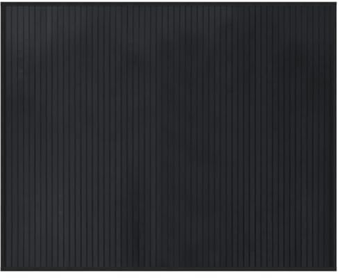 vidaXL Teppich Rechteckig Schwarz 80x100 cm Bambus