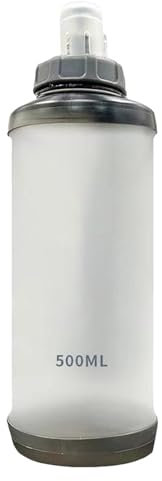 Soft Flask – leichte faltbare Flasche – zusammenklappbare Flasche, leichte Reise-Wasserflasche für Skifahren, Wandern, Klettern