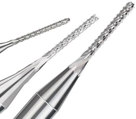WHARGTSL 10 Stück Fräser 2.0/2.1/2.3/2.4/2.5 mm Maisfräser Wolframkarbid Mini CNC Gravur Schaftfräser(2.2mm)
