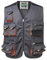 Yukirtiq Uomo Gilet Multitasche da Lavoro Giacca da Lavoro senza Maniche Adulto Giubbotto Smanicato da Lavoro Bicolore Gilet da Lavoro Abbigliamento da Lavoro, Grigio scuro, L