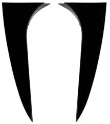ABLSUR Spoiler Für Mercedes Für Benz CLA Klasse Shooting Brake X117 2013-2019 Hinten Fenster Seite Spoiler Flügel Splitter Auto Zubehör Heckspoiler(Schwarz glänzend)