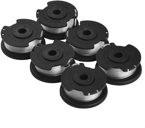Für Hyper Tough Rasentrimmer, Ersatzteile, 6 Stück, Spule und Trimmerschnur, passend für Modelle HT1940100306 und HT1940100307