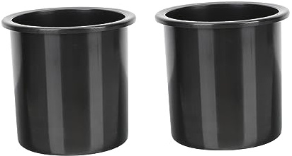 Portavasos Negro de Plástico 2 Piezas para Silla Reclinable | Soporte para Vasos de Plástico, Reposa Vasos para Coches, Portavasos para Autocaravana