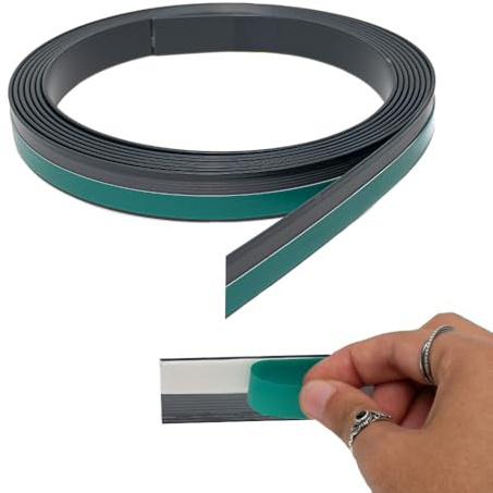INTRA-TEC Fensterleiste Kunststoff Anthrazitgrau-glatt 80 mm breit - 6 m lang | Selbstklebend mit Schaumklebeband | 2,5 mm Stark | Für Innen & Außen | Flachleisten Hart-PVC Wetterfest