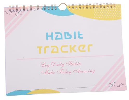 BATHVEVE Planner Habit Tracker Non Datato per Obiettivi e Abitudini Quotidiane Formato Compatto per Trasporto Facile Versatile per Fitness Sonno e Apprendimento