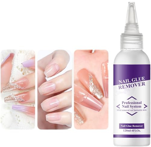 Rimuovi Unghie Finte 120ml per Unghie Finte | Soluzione Pulizia Manicure Rapida Asciugatura Cura Quotidiana Ufficio Viaggio Donne