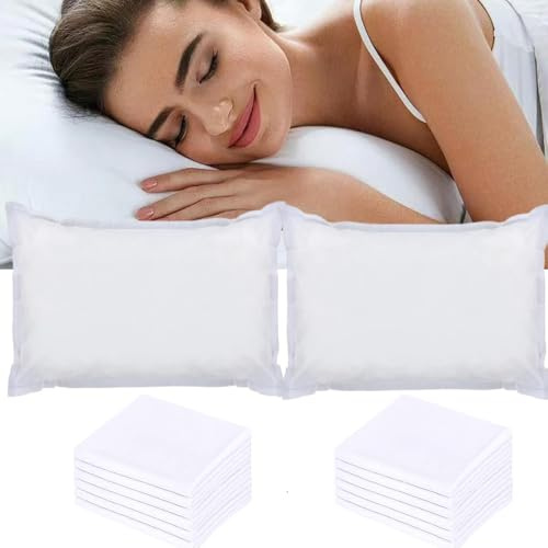 WEFHEF 30PCS Fundas de Almohada Desechables 85×80cm, Funda de Almohada Individual de Tejido no Tejido, Funda de Protección Cojín Suave, Transpirable y Cómodo, para Hotel/Viaje/Masaje, Blanco