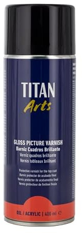 Spray Barniz Cuadros Brillante Titan 400 Ml