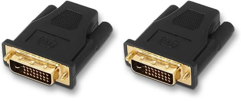 AISENS A118 – 0091 – Adaptateur DVI vers HDMI pour écran Full HD, Noir (Lot de 2)