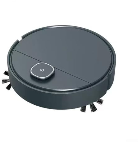 Accarugty Robot de limpieza inteligente con capacidades simultáneas de barrido y trapeador más evitar obstáculos (spray negro IS25A)