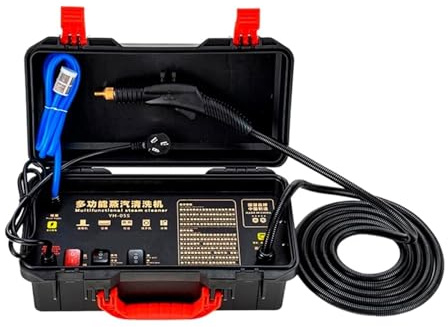 Pulitore a vapore, Pulitore a e a temperatura 3000 W, pannello con strumento di disinfezione alcalina, aria condizionata, cappa da cucina, detergente for auto per pavimenti, auto
