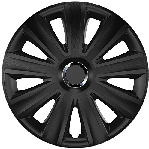 ZentimeX Z778439 Radkappen Radzierblenden universal 15 Zoll Black