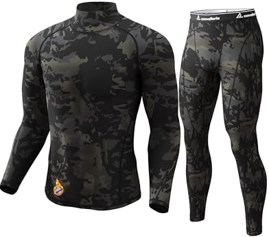 CL convallaria Mens Thermal Underwear Set Long Johns Base Layer Winter Gear Sport Top and Bottom XS-4XL