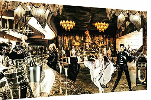 Magic Canvas Art Stars Weltbekanntheiten Leinwandbild 1- teilig Hochwertiger Kunstdruck Wandbilder – B8152, Größe: 150 x 100 cm