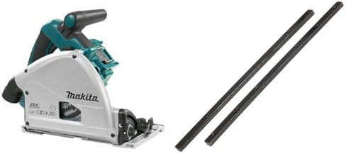 SCIE PLONGEANTE MAKITA 18 V LI-ION 165 MM (PRODUIT SEUL) -DSP600ZJ & Jonction pour rail de guidage pour scies circulaires et scies sauteuses MAKITA-P-20177