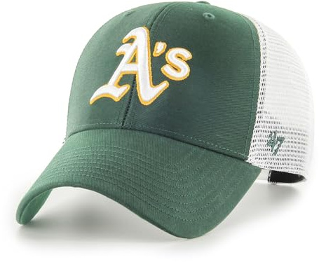 47 Oakland Athletics MLB Most Value P. Branson Vert Blanc Casquette de Camionneur Réglable