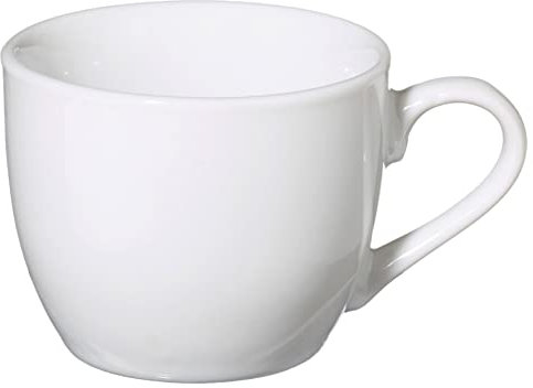 aro Lot de 6 tasses à café, porcelaine, 9,6 x 7,3 x 5,9 cm, 150 ml, blanc,