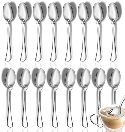12 Pcs Tablespoons Set, 7.3 Dinner Spoons, Top Food Grade Stainless Steel Spoons Silverware Set, Cutlery Soup Spoons, Mirror Finish & Dishwasher Safe
