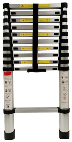 N.G. NICCOLAI SCALA TELESCOPICA PER USO DOMESTICO VARIE KMISURE (9 GRADINI (H.2,60 MT. MAX))