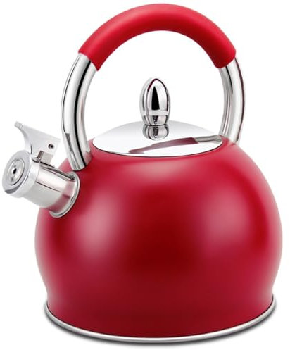 3L Whistling Tea Kettle 304 Stainless Steel Teapot, Teakettle for Stovetop Induction Stove Top, Fast Boiling Heat Water Tea Pot
