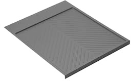 Emuca Bodenschutzmatte Anthrazitgrau für 50 cm Küchenunterschrank/Wasserschutzmatte, 8478123