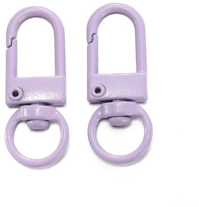 10 bunte Karabinerverschlüsse mit Federschnalle, Kettenglieder, Schnallenhaken, Schlüsselanhänger, Fundstücke für DIY-Schlüsselanhänger, Halsketten, Armbänder, Zubehör, 33 x 13 mm