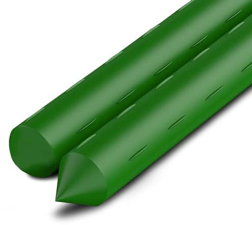 Dekohome Tutores para Plantas de Acero Plastificado, Soportes para Plantas para Jardín y Huerto. Varillas para Plantas y Árboles, Resistentes, 1 ud, Ø 1,10 x 180 cm