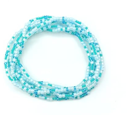 WICKELARMBAND in türkis blau REGIONAL HANDARBEIT Made in Germany Sommerarmband Ibiza Style