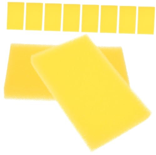 Milisten 10 Stück Aquarium Bio Filter Schwämme Hochabsorbierende Saugfähige Schwämme Für Aquarien Und Terrarien Biochemische Baumwolle Dichtes Lochdesign Für Fischtanks Und