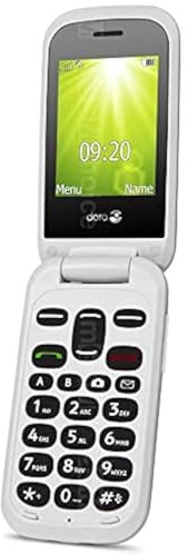Doro 2404 Dual SIM Unlocked Mobile Phone for Seniors with Large colour display and Big Buttons (Black) (Renewed)