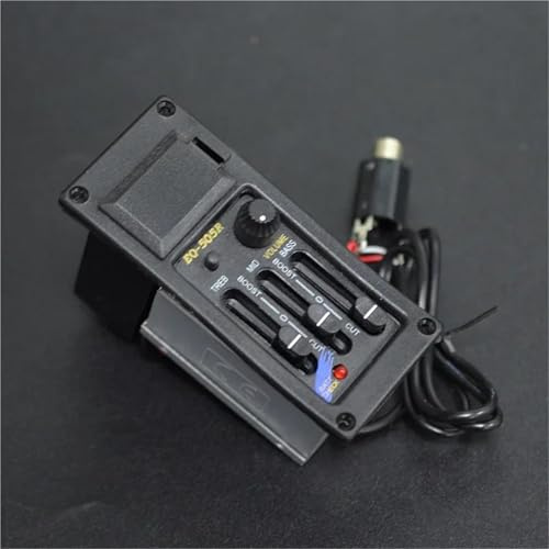 Tonabnehmer Akustik Piezo-Tonabnehmer für Akustikgitarre 3-Band-Vorverstärker EQ 4 Größen erhältlich(505R)
