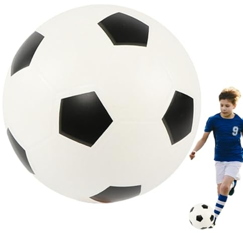 21 cm Fußball für drinnen und draußen, hohe Dichte, leiser Schaumstoff-Fußball, weicher F-Schaumstoff-Ball für Kinder, Mädchen, kein Lärm, Springender Ball, Outdoor-Fußbälle aus weichem