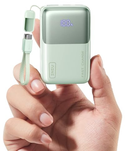 INIU Power Bank, 45 W 10 000 mAh Mini Batterie Externe pour Ordinateur Portable, avec câble USB-C Puissant, Chargeur Portable USB C in&Out, Batterie pour iPhone 16/15/14/13, Samsung, Google, MacBook