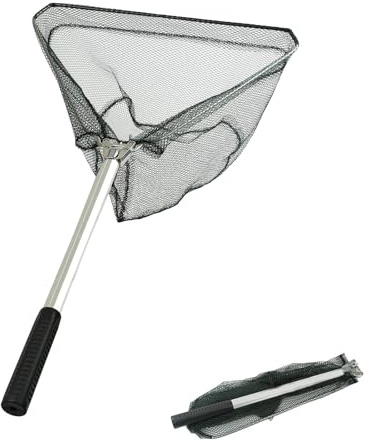 Fishing Landing Net,50cm Pole Aluminum long Handle,For Bird Fish Catch