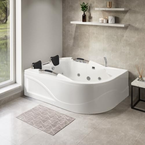 Vidalux WB07B Deluxe Left Hand Twin Person Whirlpool & Airspa Bath